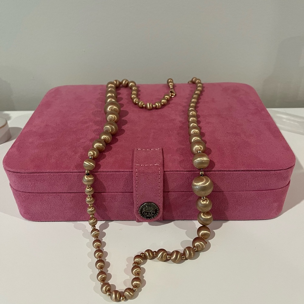 Gold beaded chain Necklace